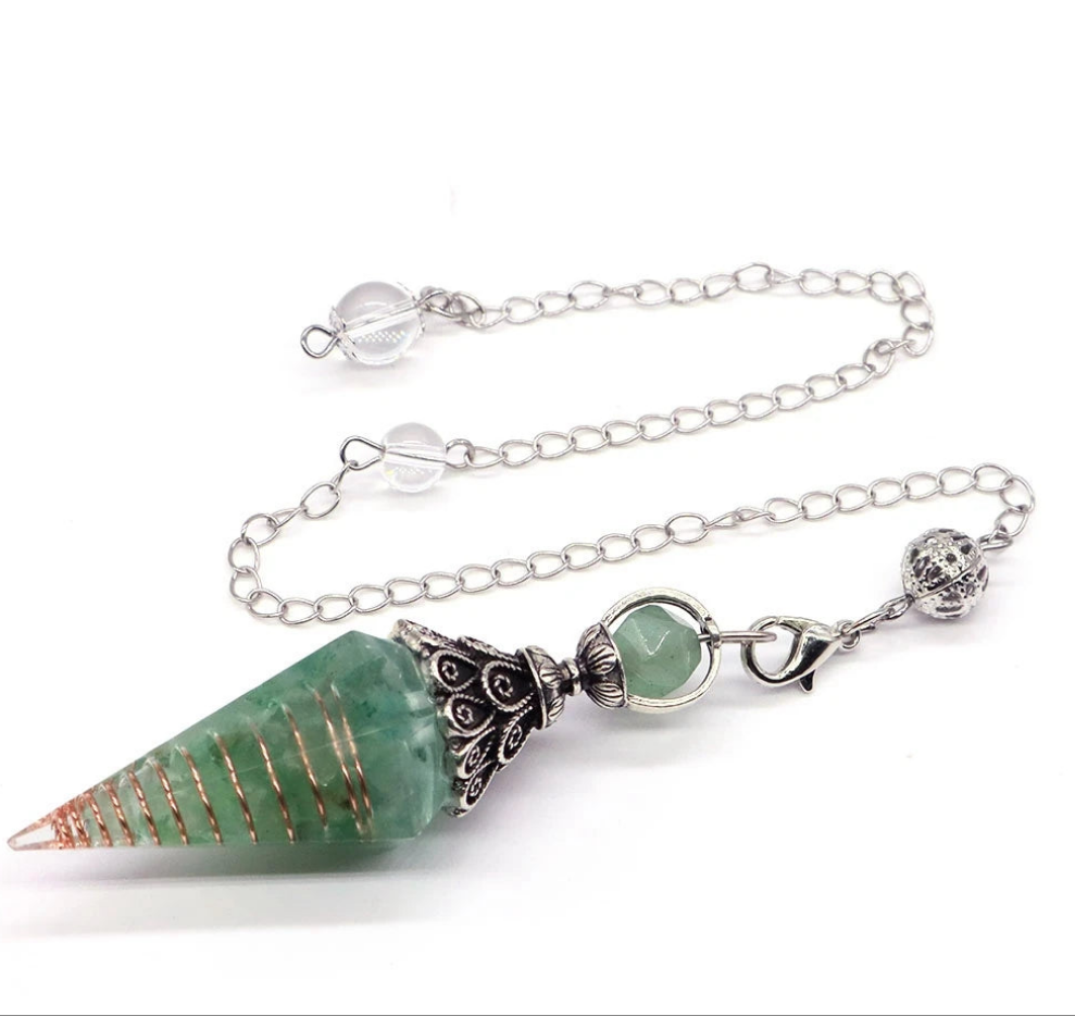 Pendule Aventurine Verte Divinatoire Orgone NeoSpiritum