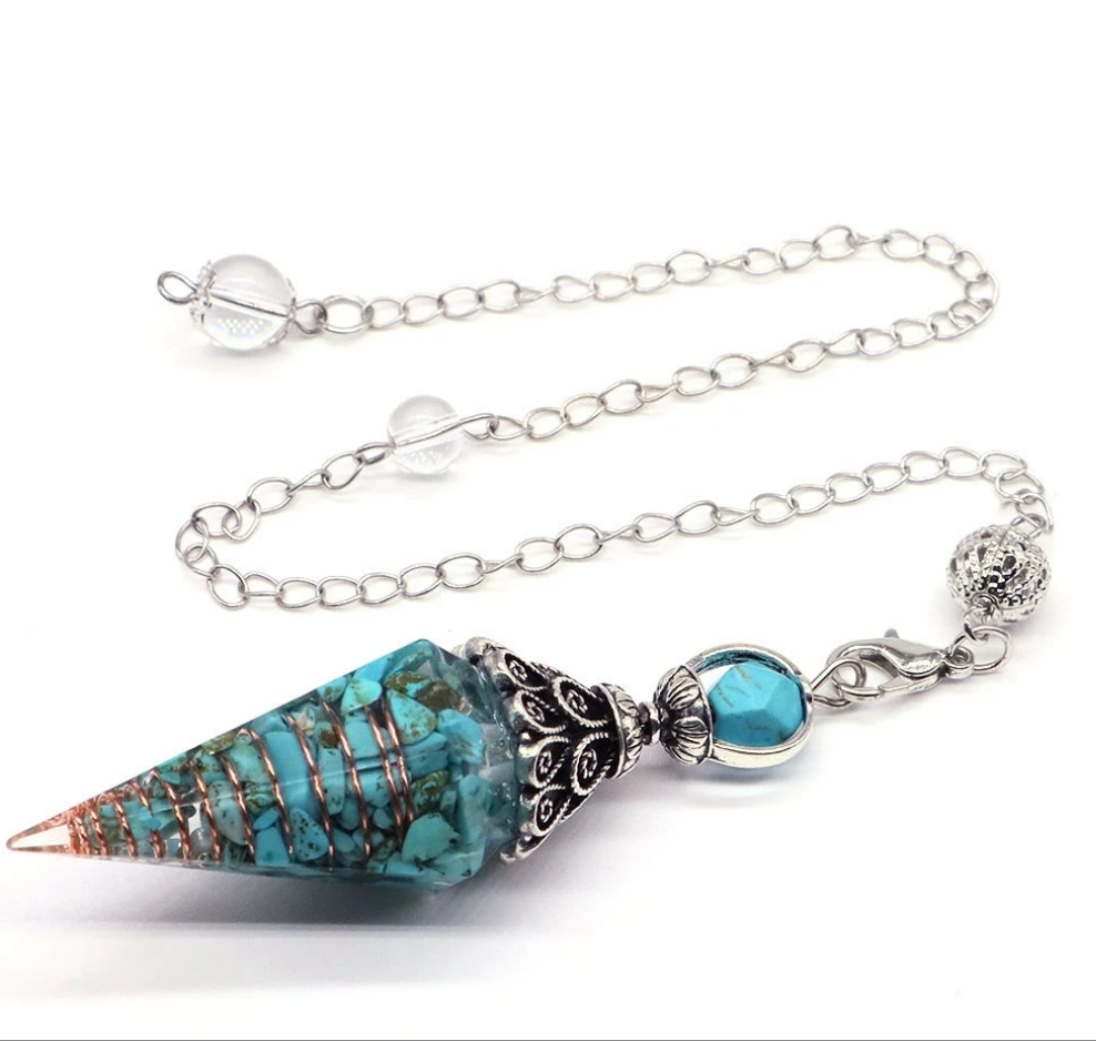 Pendule Turquoise Divinatoire Orgone NeoSpiritum