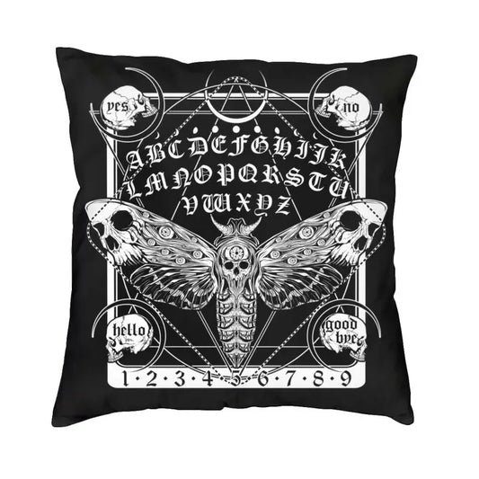 Housse de Coussin Mystique 40 x 40 cm – Papillon Ouija NeoSpiritum