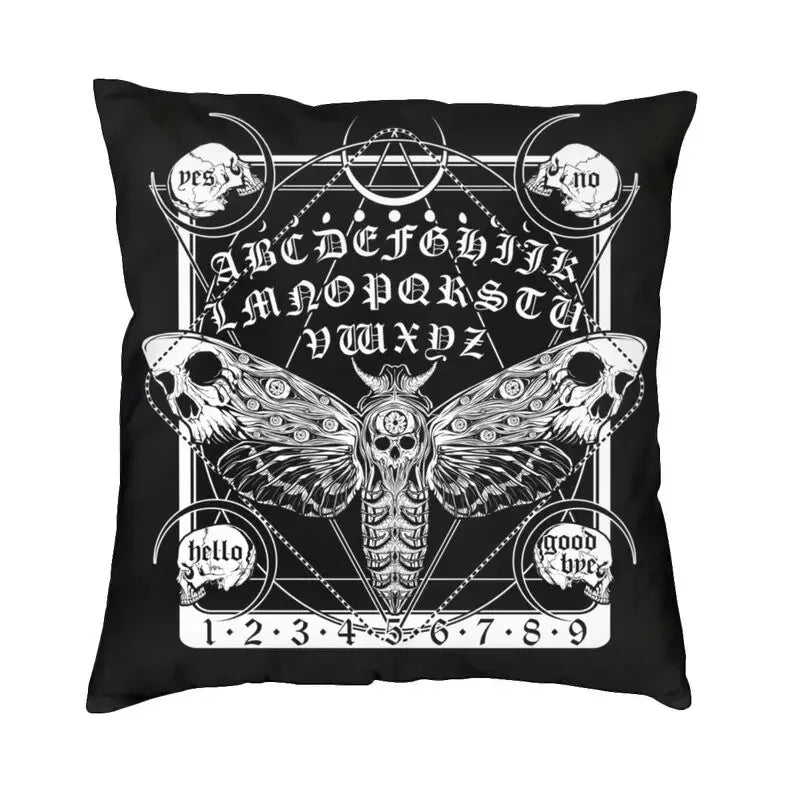 Housse de Coussin Mystique 50 x 50 cm – Papillon Ouija NeoSpiritum