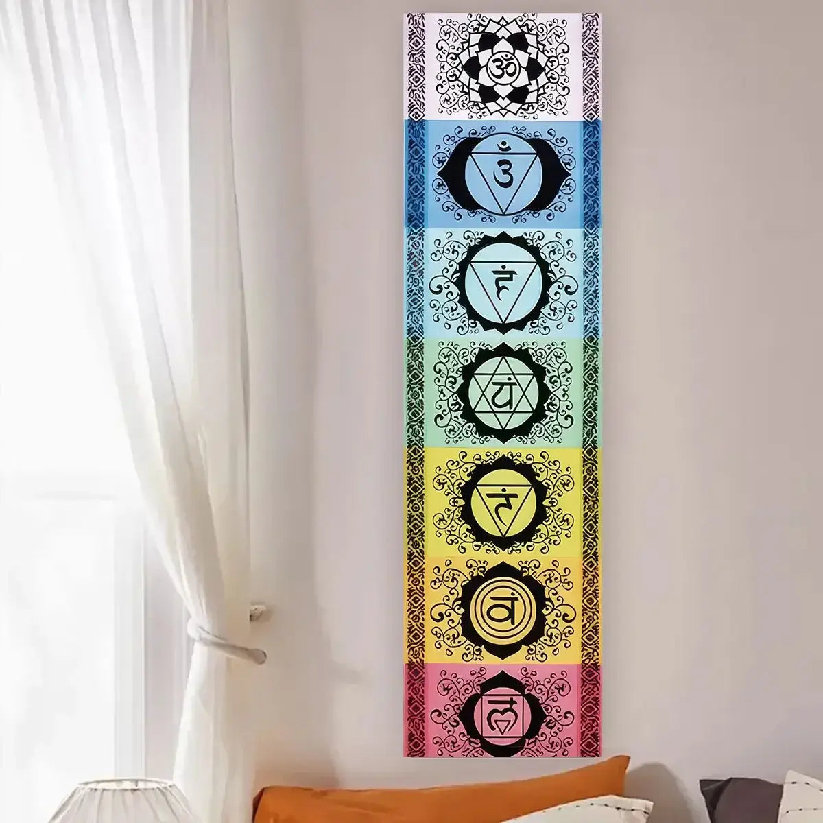 Tenture Murale Chakra Colorée – Décoration Spirituelle et Ésotérique pour Yoga et Méditation NeoSpiritum