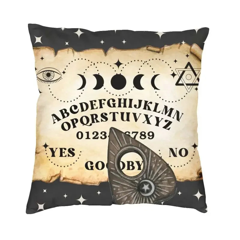 Housse de Coussin Mystique 50 x 50 cm – Planche Ouija NeoSpiritum