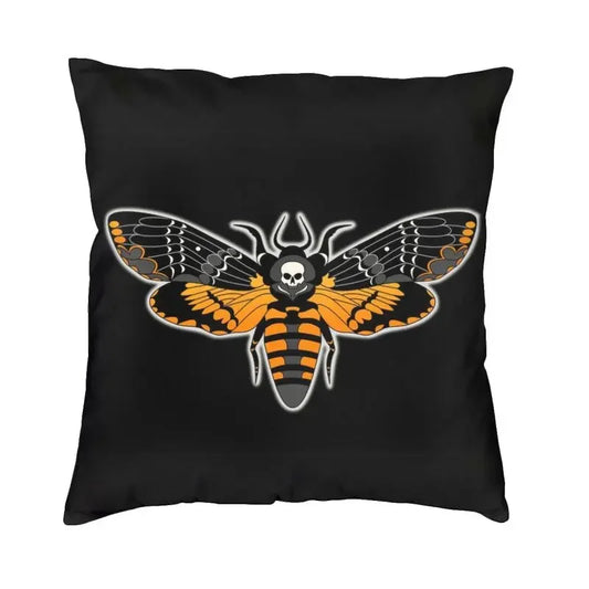 Housse de Coussin Mystique 50 x 50 cm – Papillon Squelette NeoSpiritum