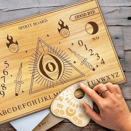 Planche Ouija en Bois pour Spiritisme, Communication Spirituelle et Pendules NeoSpiritum