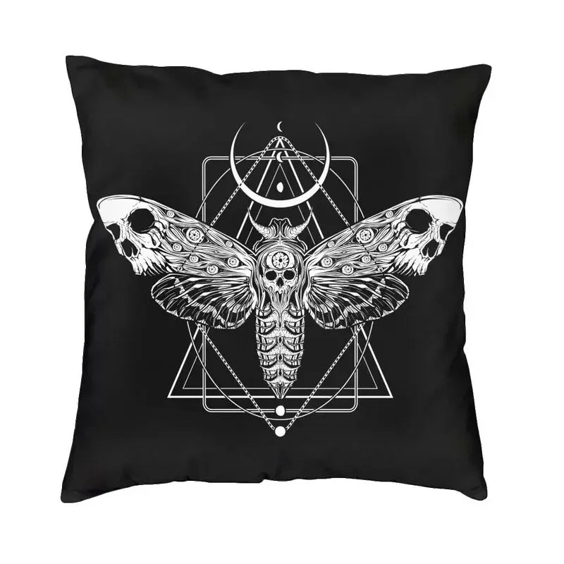 Housse de Coussin 40 x 40 cm – Motif Papillon Lune NeoSpiritum