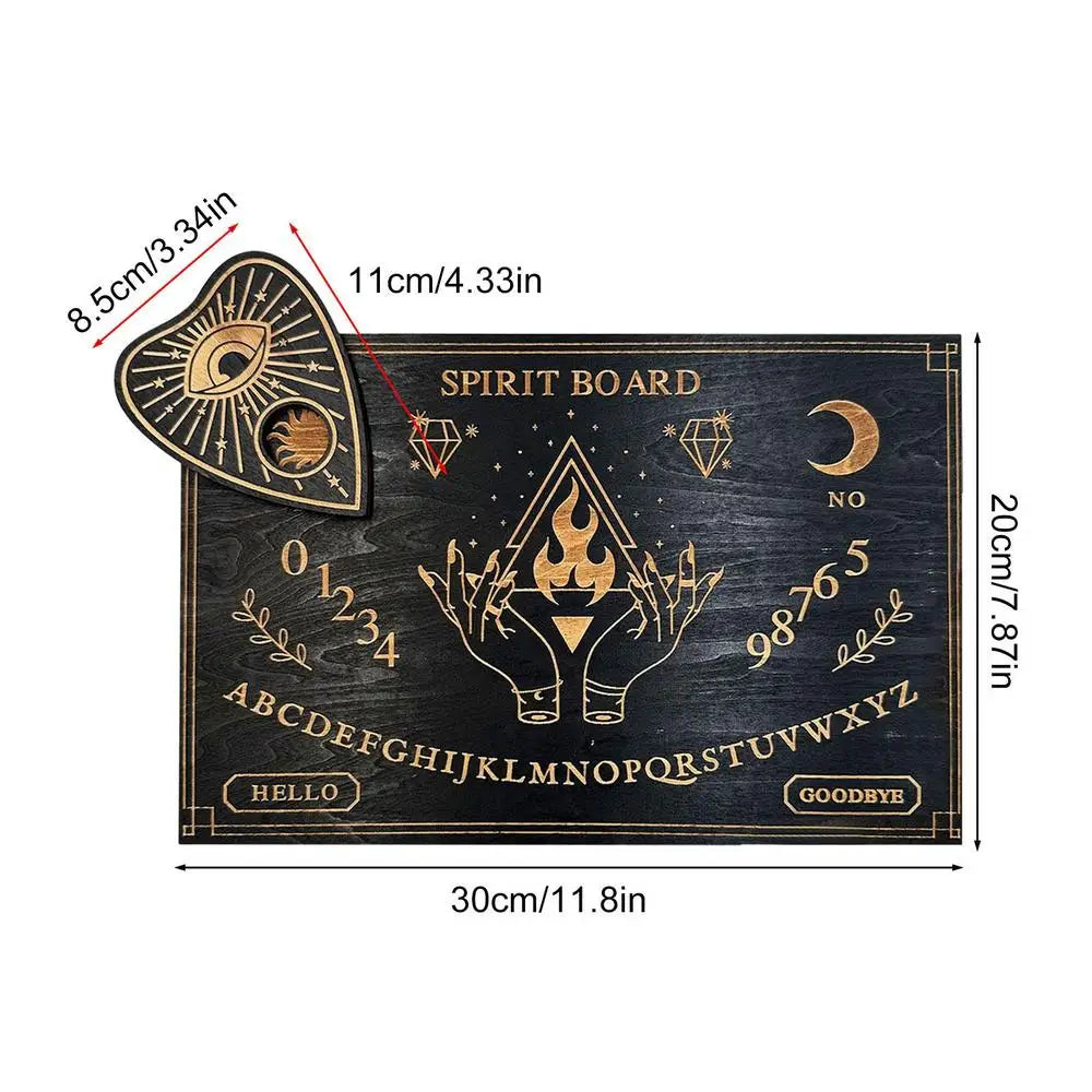 Planche Ouija en Bois pour Spiritisme, Communication Spirituelle et Pendules NeoSpiritum