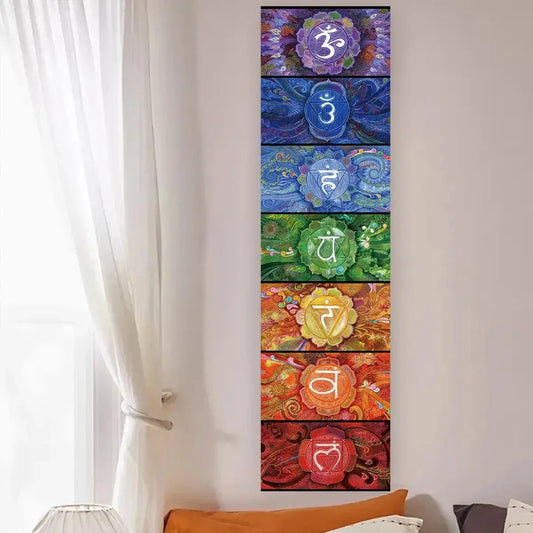 Tenture Murale Chakra Colorée – Décoration Spirituelle et Ésotérique pour Yoga et Méditation NeoSpiritum