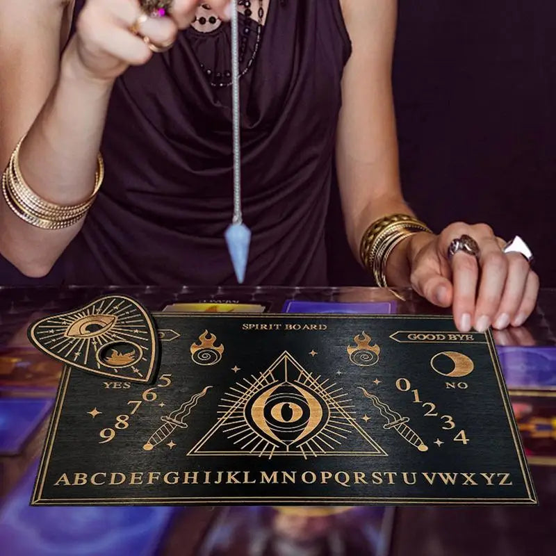 Planche Ouija en Bois pour Spiritisme, Communication Spirituelle et Pendules NeoSpiritum