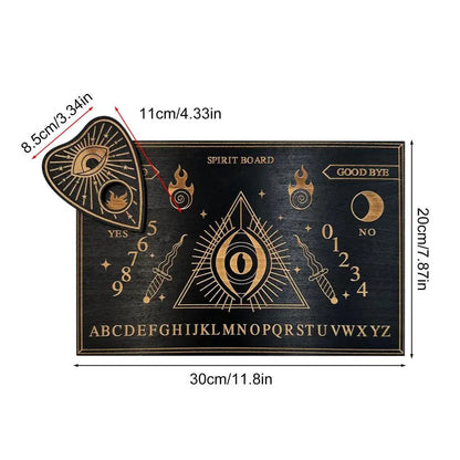 Planche Ouija en Bois pour Spiritisme, Communication Spirituelle et Pendules NeoSpiritum