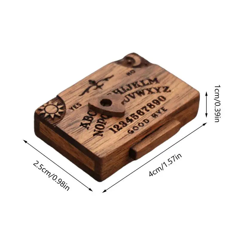 Planche Miniature Ouija en Bois pour Spiritisme et Communication avec les Esprits NeoSpiritum