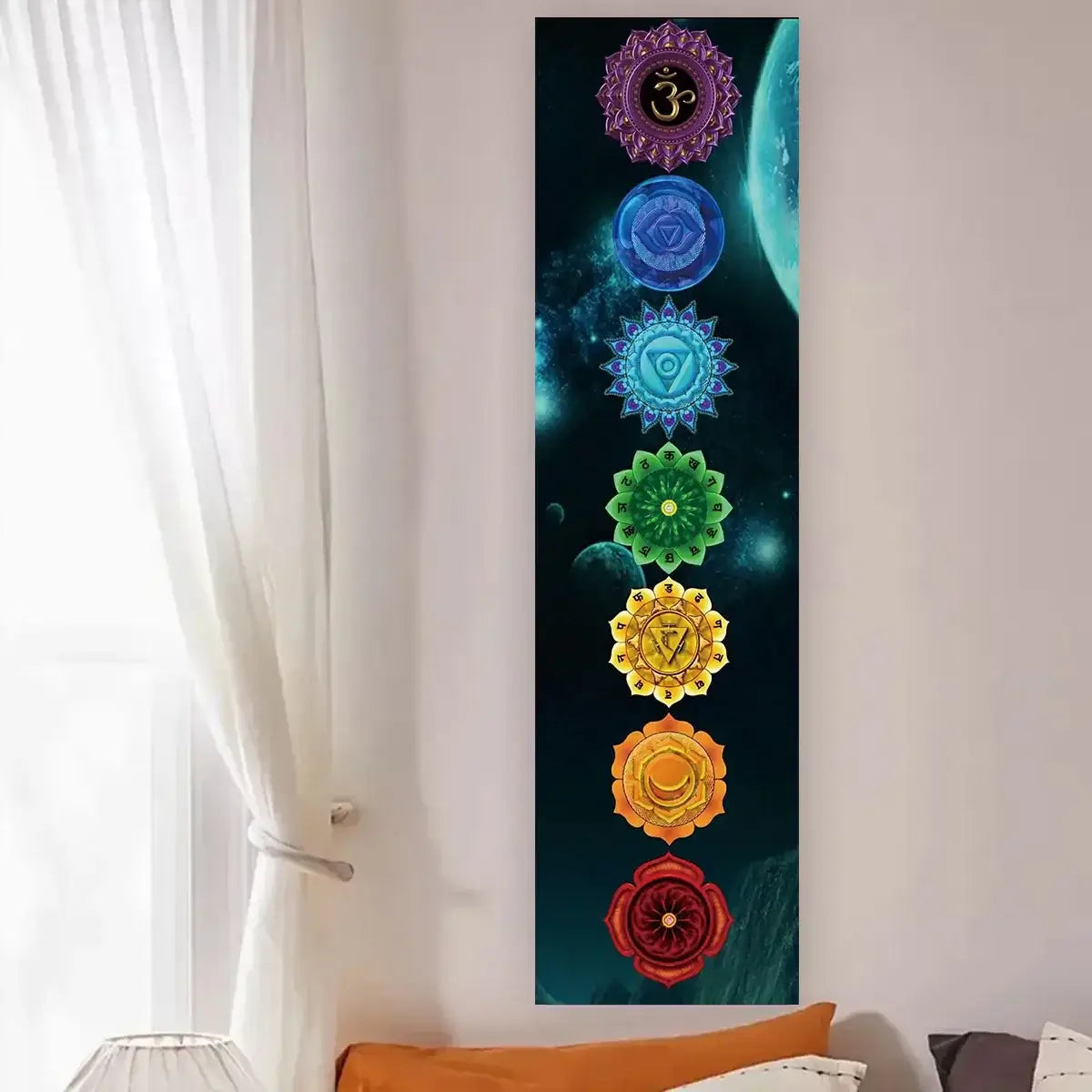 Tenture Murale Chakra Colorée – Décoration Spirituelle et Ésotérique pour Yoga et Méditation NeoSpiritum