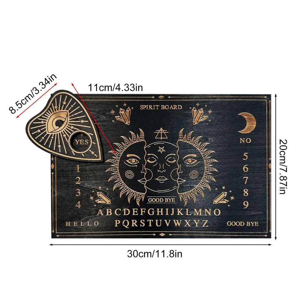 Planche Ouija en Bois pour Spiritisme, Communication Spirituelle et Pendules NeoSpiritum