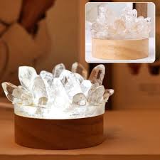 Lampe Cristal Cristal de Roche - Décoration Feng Shui et Guérison Reiki NeoSpiritum